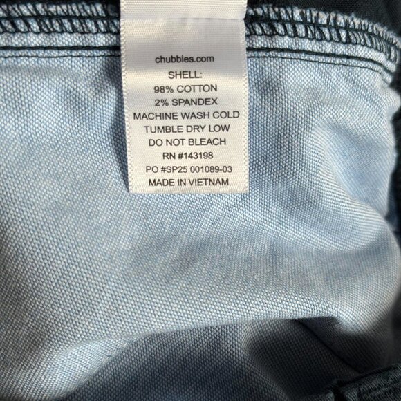 Chubbies Originals Stretch Twill Short in The Armadas, Size Medium - Picture 7 of 7